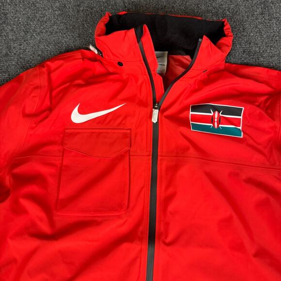 Mens S Nike Pro Elite Storm-Fit ADV Kenya Team Issued Hooded Jacket CI8866-602 - Picture 2 of 16